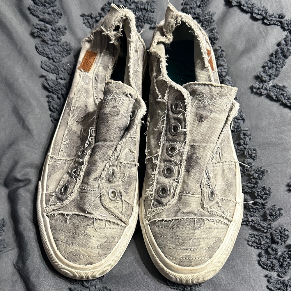 Blowfish Charcoal Canvas Slip-Ons